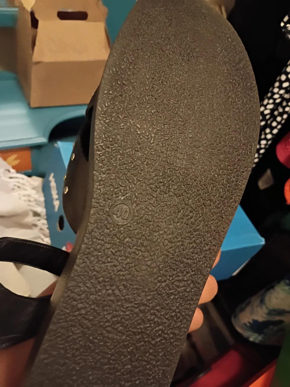 Women’s Black Studded Platform Sandals